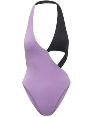 ALESSANDRO VIGILANTE Colour-Block Swimsuit - Purple