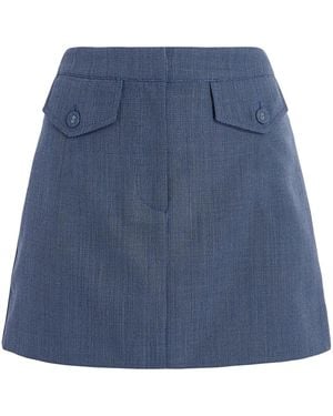 Proenza Schouler Jamison Mini Skirt - Blue