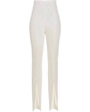 Pinko Split-Hem Trousers - White