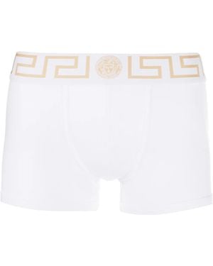 Versace Greca Border Boxer Briefs - White