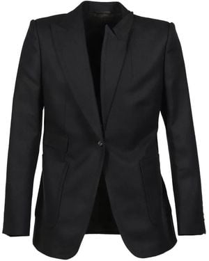 Marina Yee Double-Breasted Wool Blazer - Black