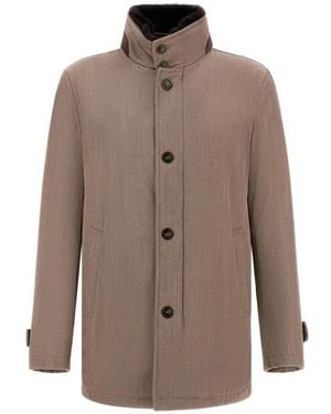 Herno Loro Piana Storm System Coat - Brown