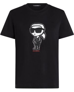KARL LAGERFELD Ikon T-Shirt - Black