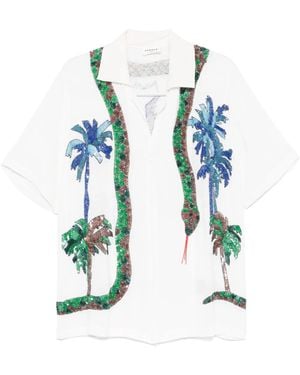 P.A.R.O.S.H. Sequin-Embellished Shirt - Blue