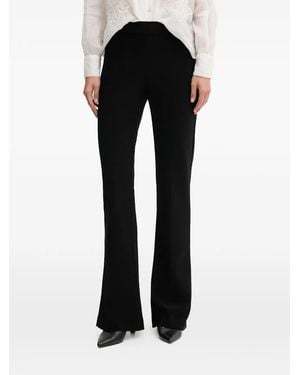 Joseph Ribkoff Elasticated-Waist Flared Trousers - Black