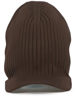 Y-3 X Wales Bonner Ribbed Beanie Hat - Brown