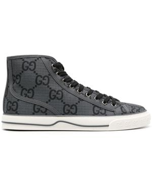 Gucci Tennis 1977 High-Top Trainer, , Nylon - Grey