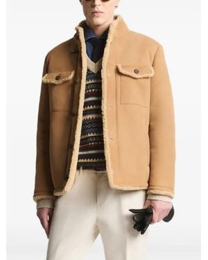 Fay Field suede jacket - Neutro