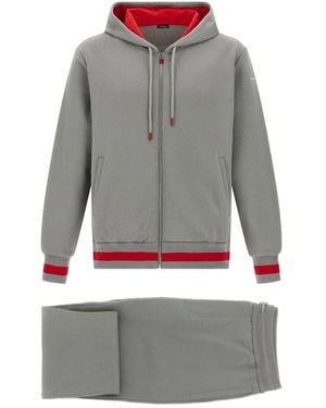 Kiton コントラストトリム トラックスーツ - グレー