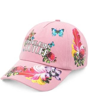 Versace Jeans Couture Gorra Con Mariposa Estampada Y Parche Del Logo - Rosa
