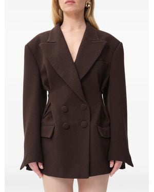 Concepto Still Double-Breasted Blazer - Black