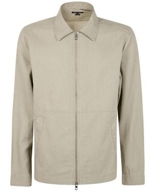 Michael Kors Zip-Up Shirt Jacket - Natural