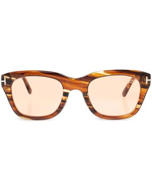 Tom Ford Square-Frame Sunglasses - Brown