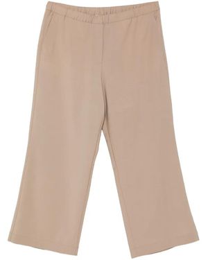 Marc O' Polo Elasticated-Waist Wide-Leg Trousers - White
