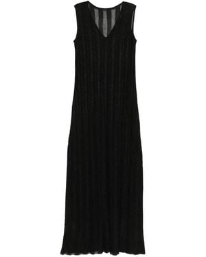 Neera V-Neck Maxi Dress - Black