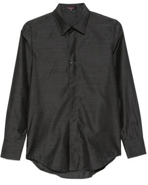 Barbara Bui Pierced-Detail Long-Sleeve Shirt - Black