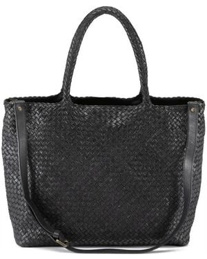 Officine Creative Oc Class 35 Woven Leather Bag - Black