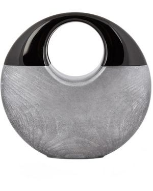 Gemy Maalouf Glossy-Effect Clutch Bag - Grey