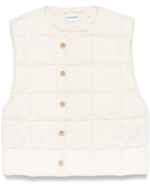 Lemaire Quilted Gilet - Natural