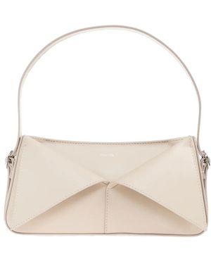 Coperni Panelled Leather Shoulder Bag - Natural
