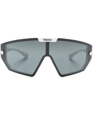 Versace Medusa Shield-Frame Sunglasses - Grey