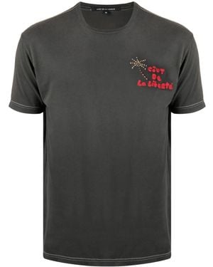 Cout de la Liberte ビーズトリム Tシャツ - ブラック