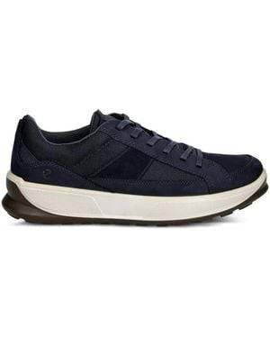 Ecco Byway 2.0 Paneled Lace-Up Sneakers - Blue