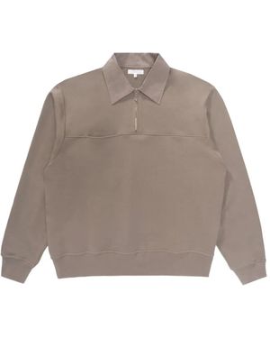 Lady White Co. Anderson Quarter Zip Polo Shirt - Grey