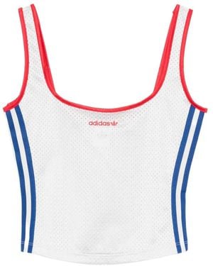 adidas Striped Tank Top - Grey