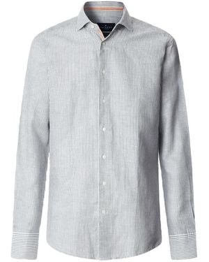 Hackett Bengal Stripe-Print Shirt - Gray