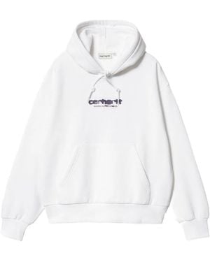 Carhartt Ink Bleed Logo-print Hoodie - ホワイト