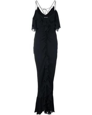 PUCCI - Cold Shoulder Gown - Women - Silk - 42 - Black