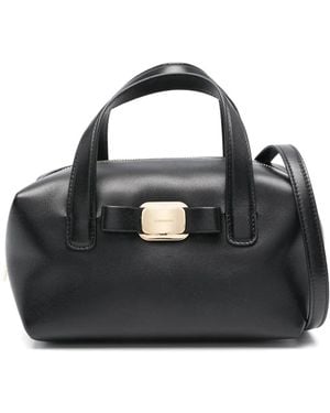 Ferragamo Leren Mini Tas - Zwart