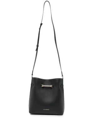 Strathberry Corda Bucket Leather Tote Bag - White