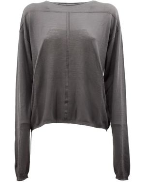 Rick Owens Maglione Con Impunture - Grigio