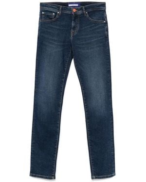Manuel Ritz Logo-Patch Jeans - Blue