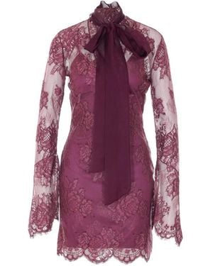 Aniye By Noa Scarf Mini Dress - Purple