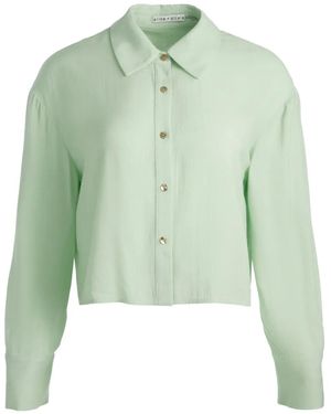 Alice + Olivia Cropped-Hemd - Grün