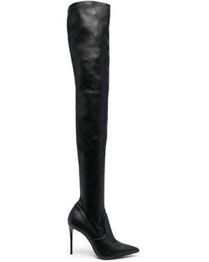 Le Silla Eva Thigh-High Leather Boots - Black