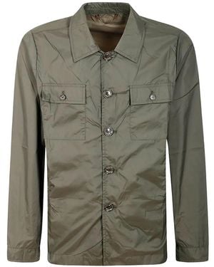 ONTHEBUND Buttoned Flap-Pocket Jacket - Green