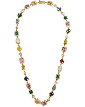 CERNUCCI Embellished Cross Necklace - Metallic