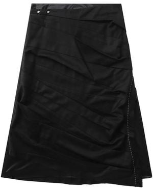 Adererror Asymmetric Midi Skirt - Black