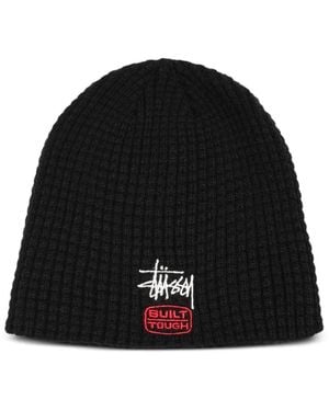 Stussy Tough Skullcap Beanie Hat - Black