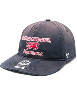 Represent X 47 Nothing Tougher Distressed Baseball Cap - White