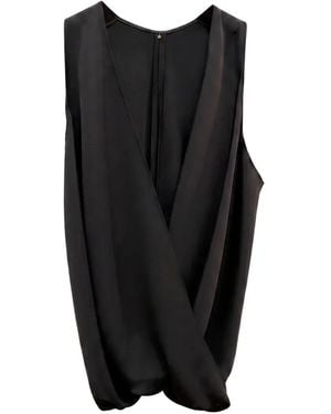 Peter Cohen Tide Wrap Top - Black