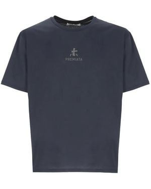 Premiata Logo-Detail T-Shirt - Blue