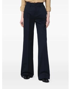 Department 5 High-Waist Cotton Pants - Blue