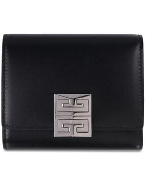 Givenchy 4G-Motif Logo-Plaque Wallet - Black