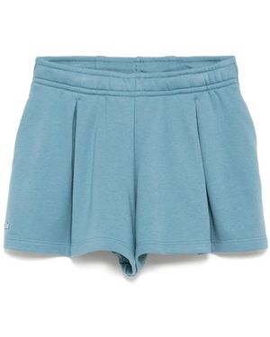 Lacoste プリーツ ショートパンツ - ブルー