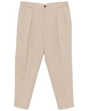 Manuel Ritz Pantalon À Design Plissé - White